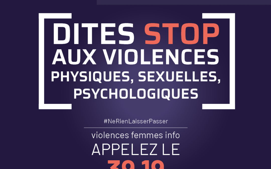25 novembre | Dites STOP aux violences faites aux femmes